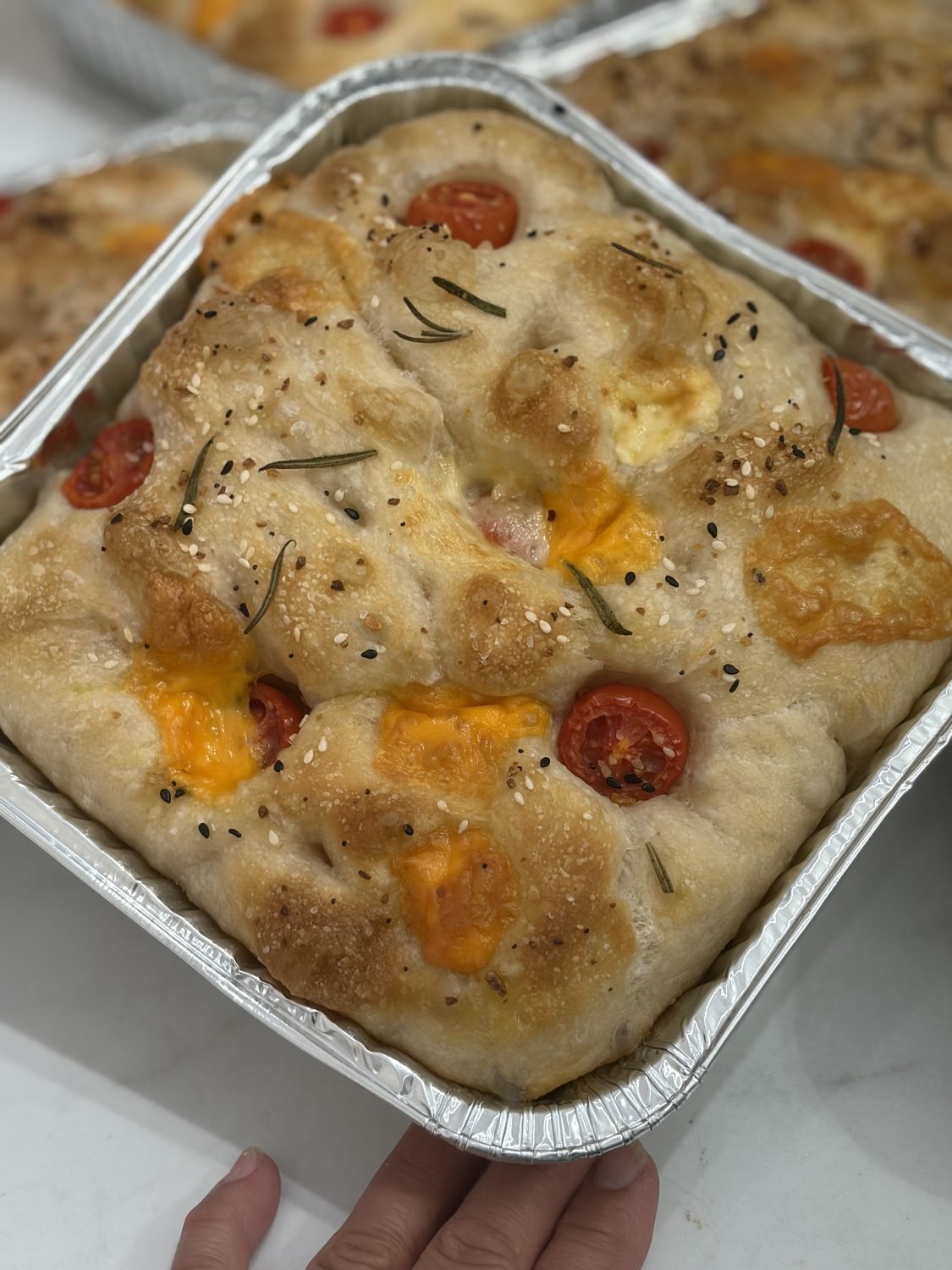 Rosemary tomato focaccia