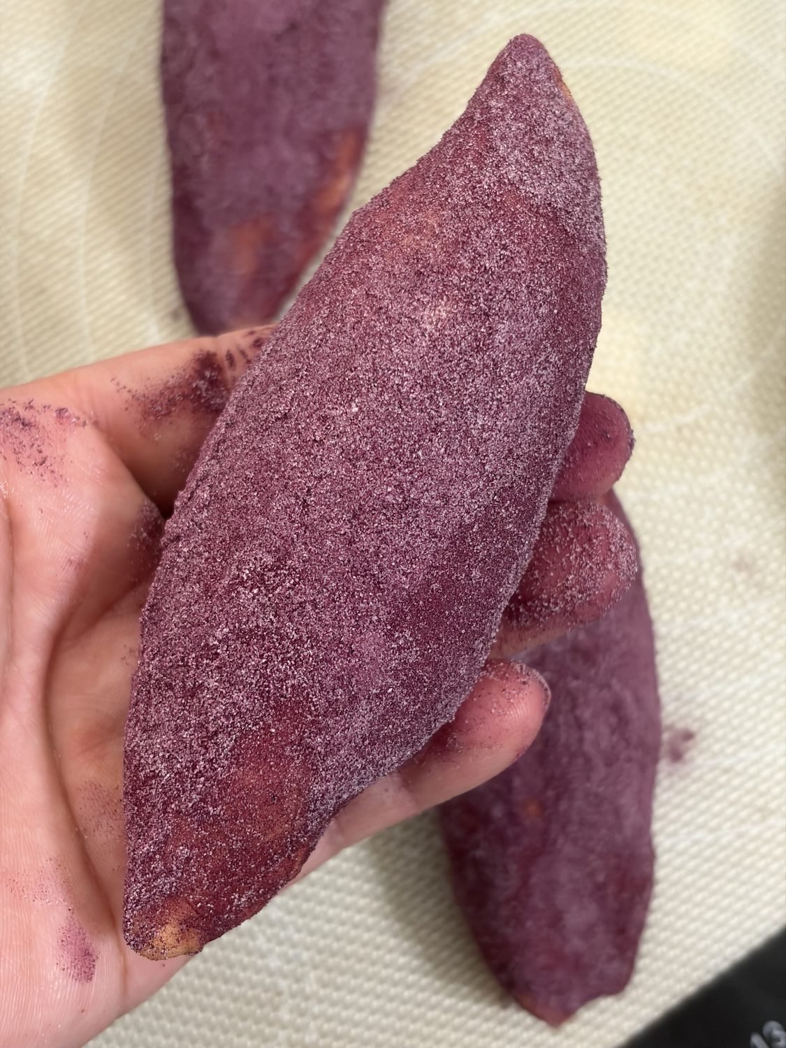 Japanese sugared purple sweet potato